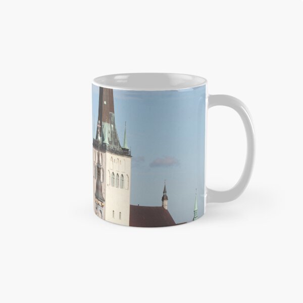 Item preview, View from Toompea of the Lower Town, Old Town with Olai's Church or Oleviste Kirik, and a tower of the city wall, Tallinn, Estonia, Europe designed and sold by Torsten  Krüger.