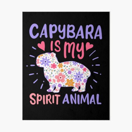 Capybara Animal Art Board Prints for Sale | Redbubble