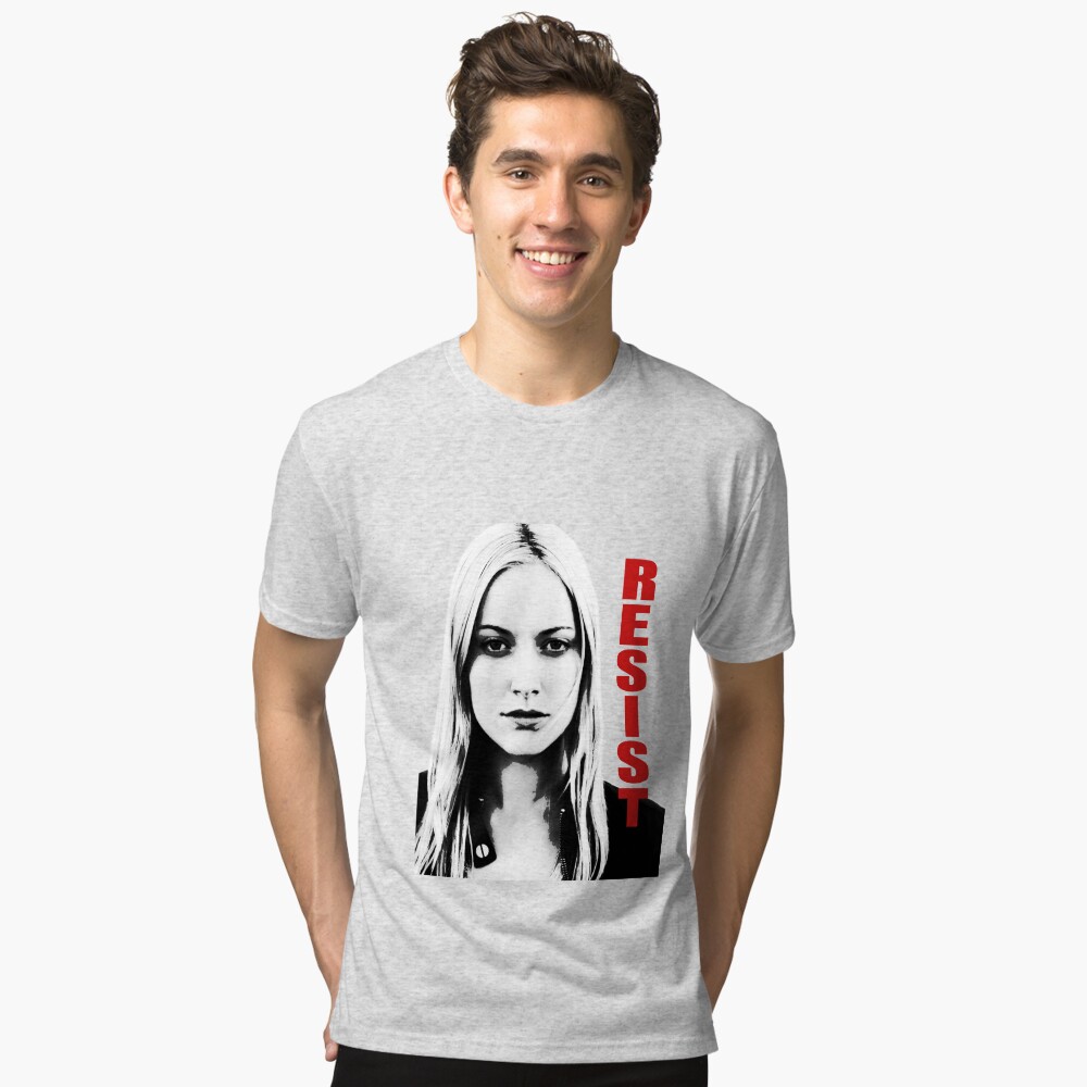 Vista previa del artículo con la obra «Camiseta de tejido mixto», diseñado y vendido por butfirstcoffee.