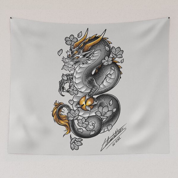 Item preview, japanese dragon designed and sold by Lilia-SEILLAN.