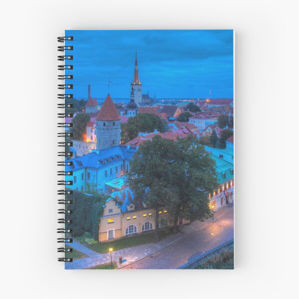 Item preview, View from Toompea of the Lower Town, Old Town with Olai's Church or Oleviste Kirik, and a tower of the city wall, Tallinn, Estonia, Europe designed and sold by Torsten  Krüger.