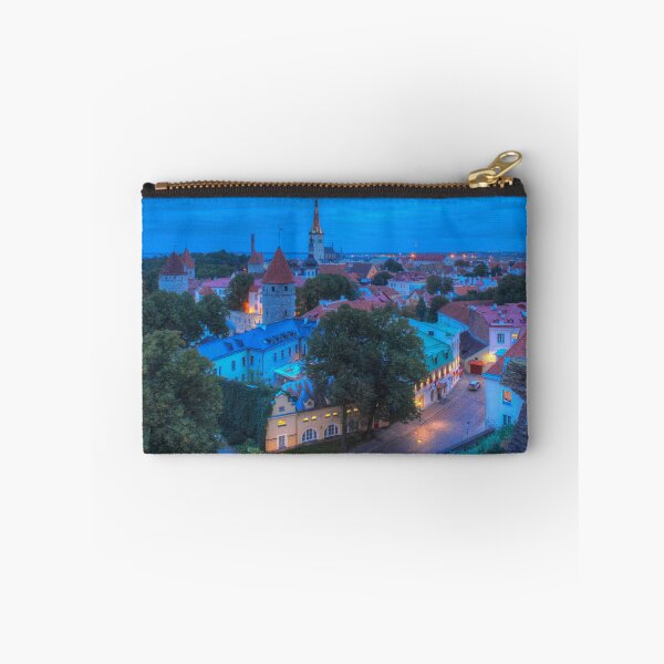 Item preview, View from Toompea of the Lower Town, Old Town with Olai's Church or Oleviste Kirik, and a tower of the city wall, Tallinn, Estonia, Europe designed and sold by Torsten  Krüger.