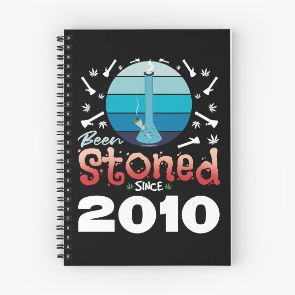 Item preview, Been stoned since 2010 (Blue retro vintage sunset with bong) designed and sold by YomeHayin.
