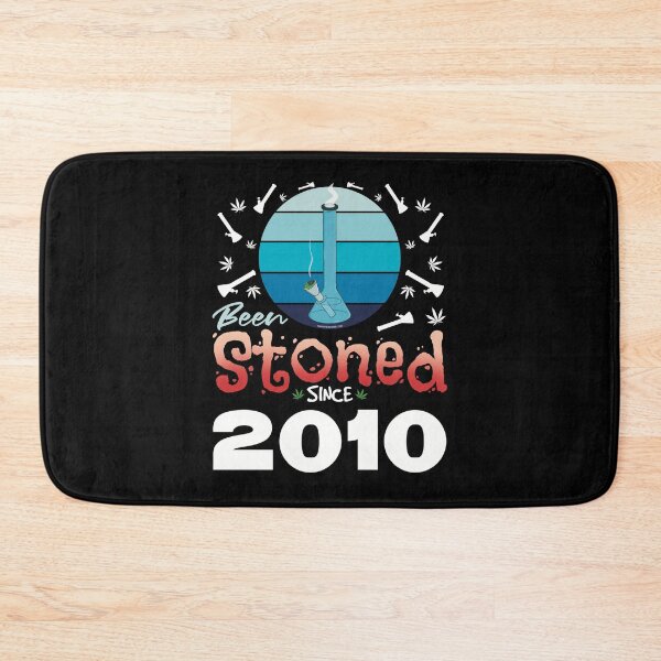 Item preview, Been stoned since 2010 (Blue retro vintage sunset with bong) designed and sold by YomeHayin.