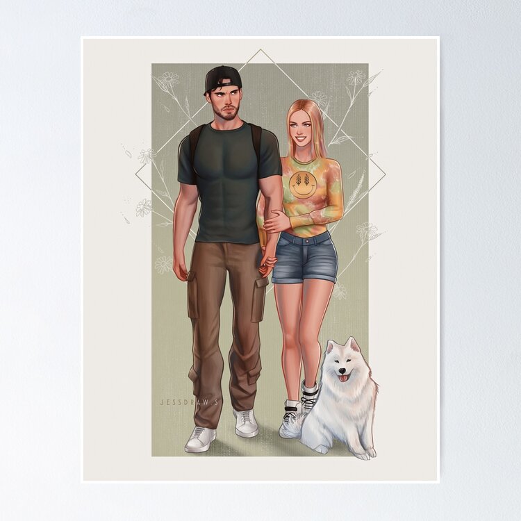 Lily and Loren. Art Print