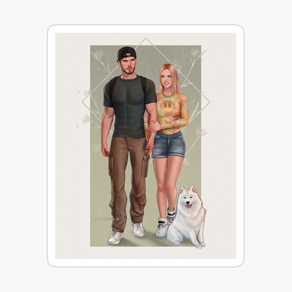 Lily and Loren. Art Print