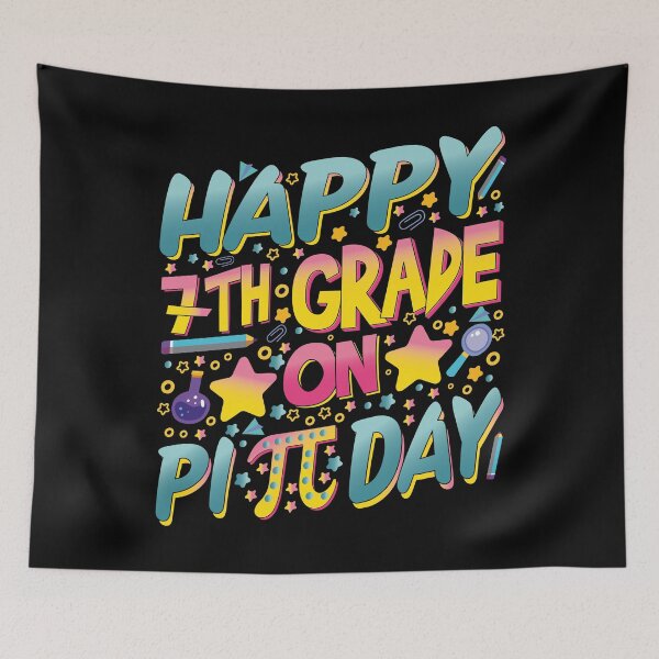 Item preview, Happy 7th Seventh Grade On Pi Day 3.14 Math Lovers Teachers and Kids Gifts designed and sold by YAHIA-14.