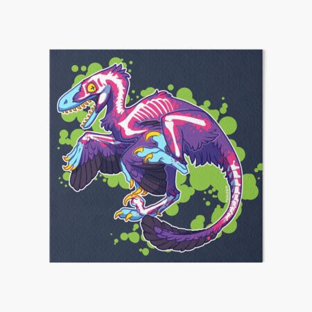 Cute Deinonychus Art Board Print for Sale by saradrawspaleo