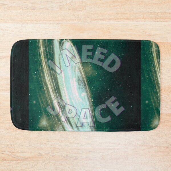 Item preview, I Need Space (Circle) - Neon Blue Galaxy designed and sold by Quirkdom.