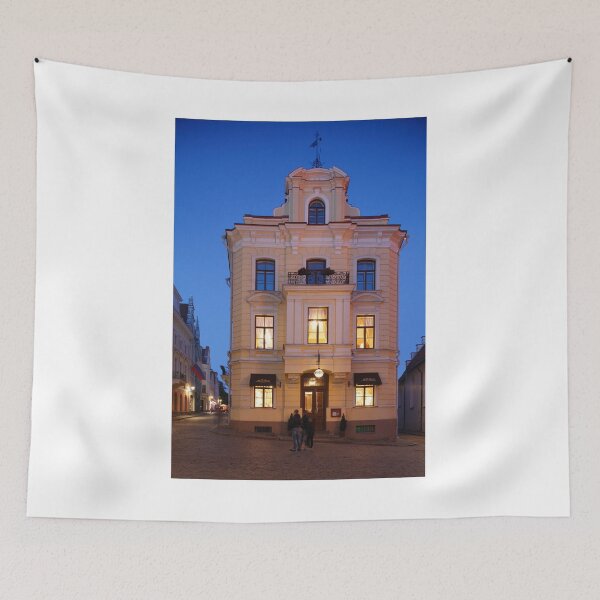 Item preview, Old House Cafe Maiasmokk on Varna Trug at dusk, Tallinn, Estonia, Baltic States, Europe designed and sold by Torsten  Krüger.