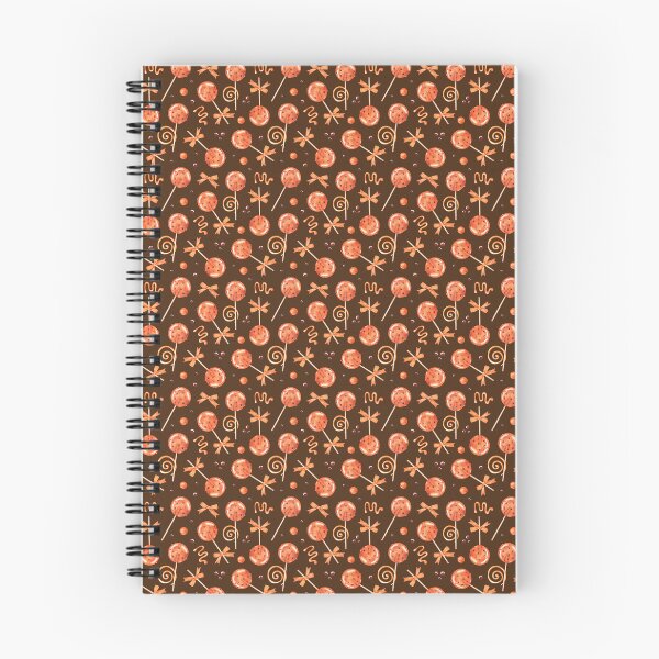 Item preview, Caramel lollipops pattern hand-drawn with watercolor paints. designed and sold by Trilisti.