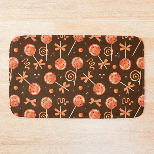 Item preview, Caramel lollipops pattern hand-drawn with watercolor paints. designed and sold by Trilisti.