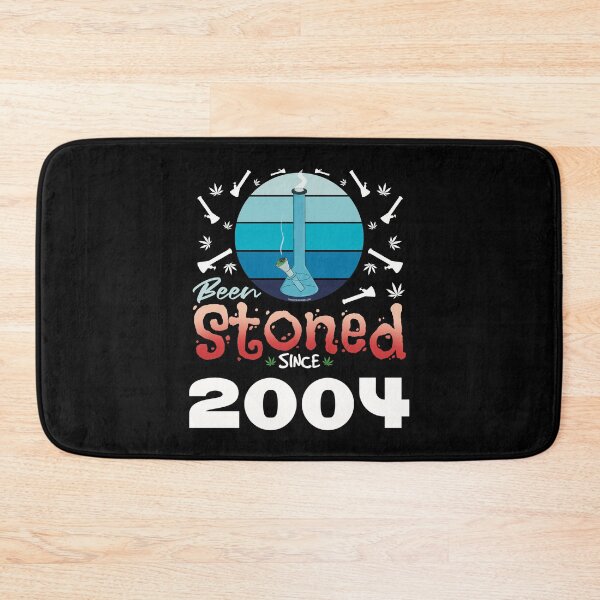 Item preview, Been stoned since 2004 (Blue retro vintage sunset with bong) designed and sold by YomeHayin.