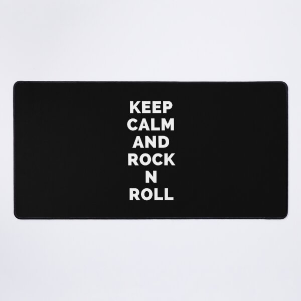 Item preview, Keep Calm And Rock N Roll - Black And White Simple Font - Funny Meme Sarcastic Satire - Self Inspirational Quotes - Inspirational Quotes About Life and Struggles designed and sold by ExploreTheStore.