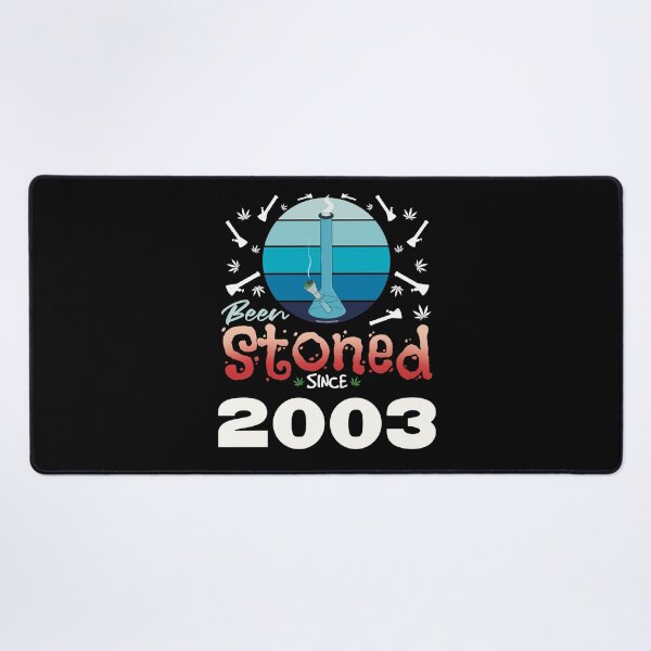 Item preview, Been stoned since 2003 (Blue retro vintage sunset with bong) designed and sold by YomeHayin.