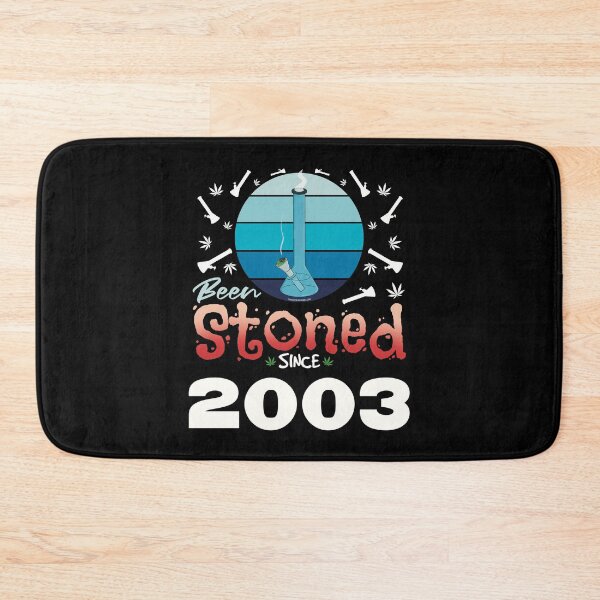 Item preview, Been stoned since 2003 (Blue retro vintage sunset with bong) designed and sold by YomeHayin.