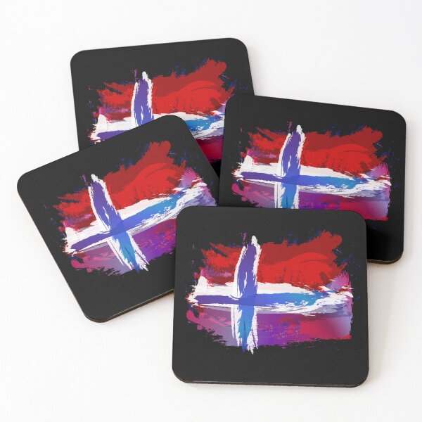 Item preview, Norway Flag in Grunge Paint Style designed and sold by Store-Designify.