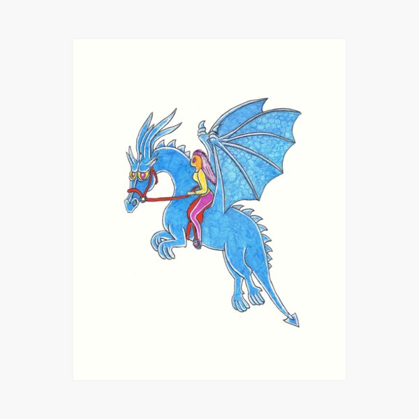 Item preview, dragonaut in flight designed and sold by mindgoop.
