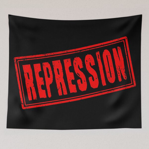 Item preview, Repression (Vintage Retro Stamp) designed and sold by SassyClassyMe.