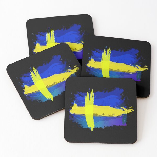 Item preview, Sweden Flag in Grunge Paint Style designed and sold by Store-Designify.