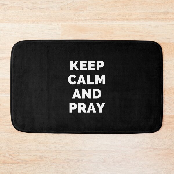 Item preview, Keep Calm And Pray - Black And White Simple Font - Funny Meme Sarcastic Satire - Self Inspirational Quotes - Inspirational Quotes About Life and Struggles designed and sold by ExploreTheStore.