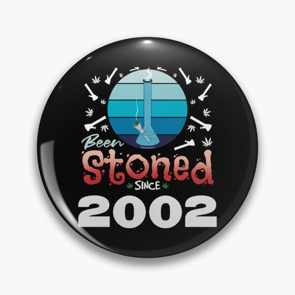 Item preview, Been stoned since 2002 (Blue retro vintage sunset with bong) designed and sold by YomeHayin.