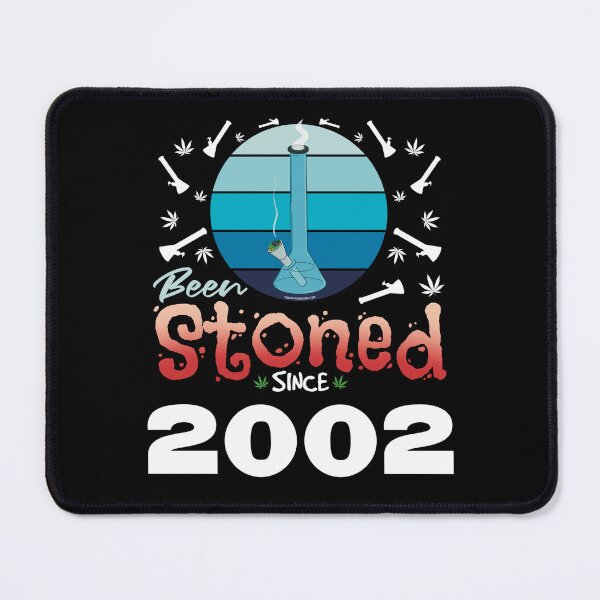 Item preview, Been stoned since 2002 (Blue retro vintage sunset with bong) designed and sold by YomeHayin.