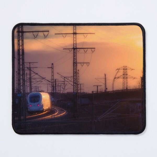 Item preview, Sunset at trainstation in Nuremberg, Germany. designed and sold by CrazyShutter.
