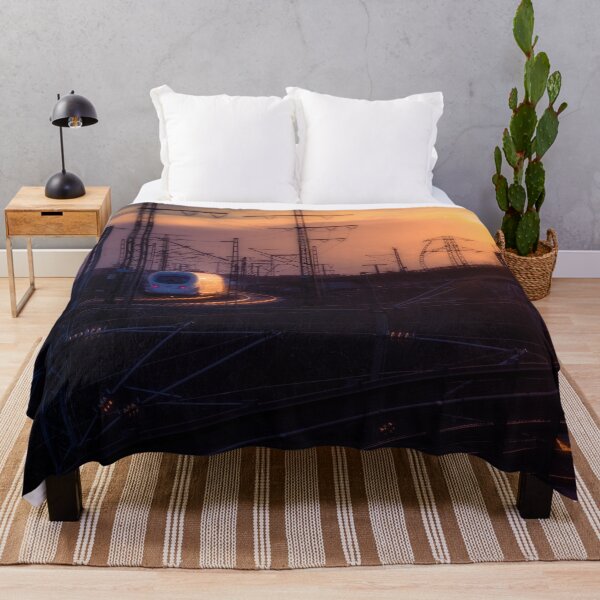 Item preview, Sunset at trainstation in Nuremberg, Germany. designed and sold by CrazyShutter.