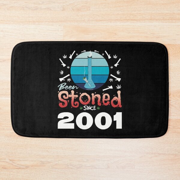 Item preview, Been stoned since 2001 (Blue retro vintage sunset with bong) designed and sold by YomeHayin.