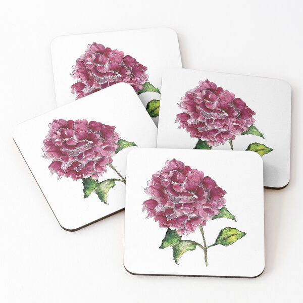 Item preview, Watercolour Pink Hydrangea Flower designed and sold by DeborahMcGrath.