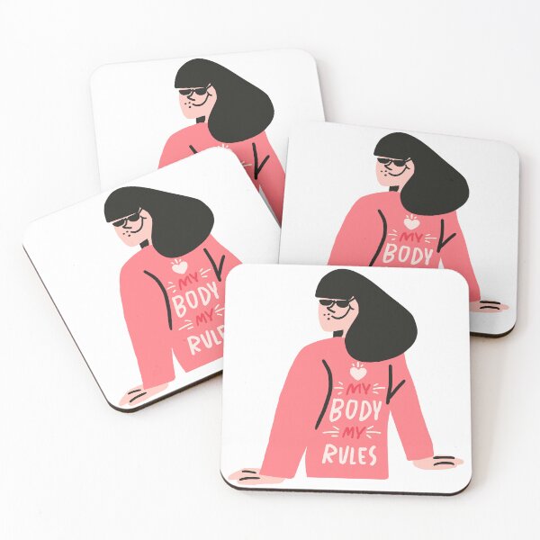 Item preview, Woman character, my body my rules body positivity concept designed and sold by sirineab.