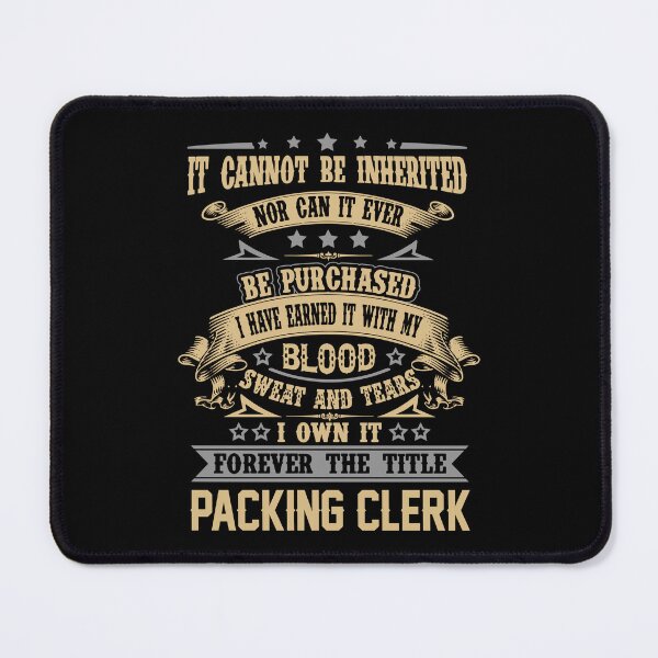 Item preview, Packing Clerk T Shirt - Forever The Title Job Gift Item Tee designed and sold by celiagomez456.