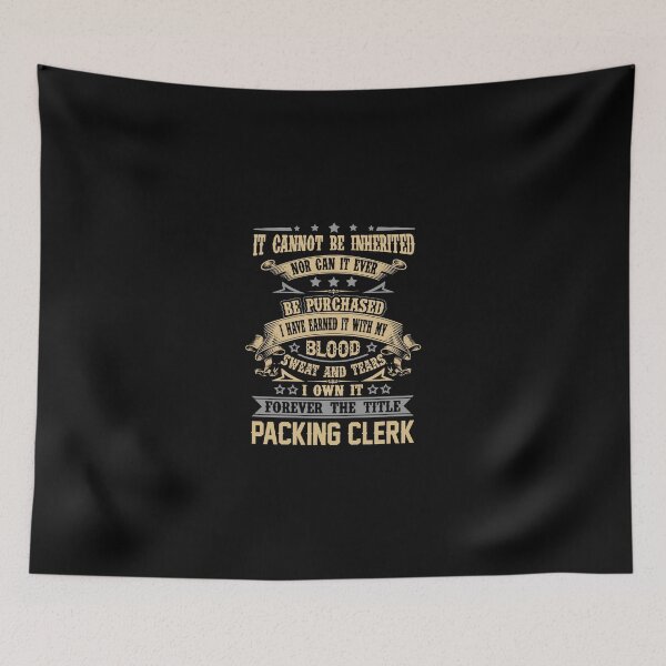 Item preview, Packing Clerk T Shirt - Forever The Title Job Gift Item Tee designed and sold by celiagomez456.