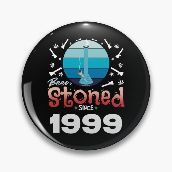 Item preview, Been stoned since 1999 (Blue retro vintage sunset with bong) designed and sold by YomeHayin.