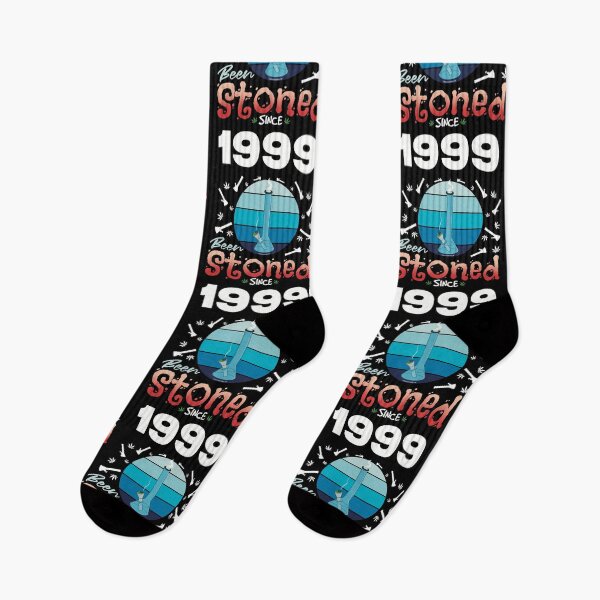 Item preview, Been stoned since 1999 (Blue retro vintage sunset with bong) designed and sold by YomeHayin.