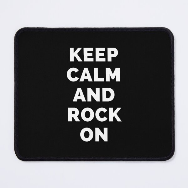 Item preview, Keep Calm And Rock On - Black And White Simple Font - Funny Meme Sarcastic Satire - Self Inspirational Quotes - Inspirational Quotes About Life and Struggles designed and sold by ExploreTheStore.