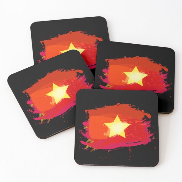 Item preview, Vietnam Flag in Grunge Paint Style designed and sold by Store-Designify.