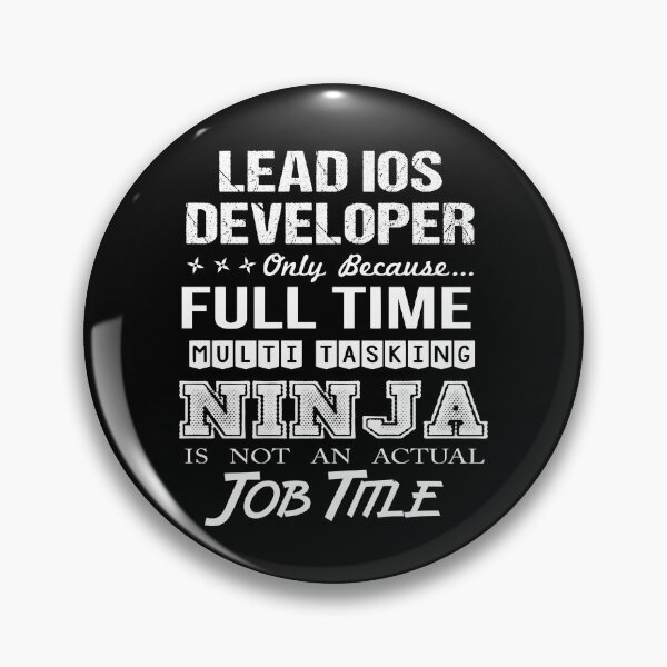 Item preview, Lead Ios Developer T Shirt - Ninja Job Gift Item Tee designed and sold by ritterdick.