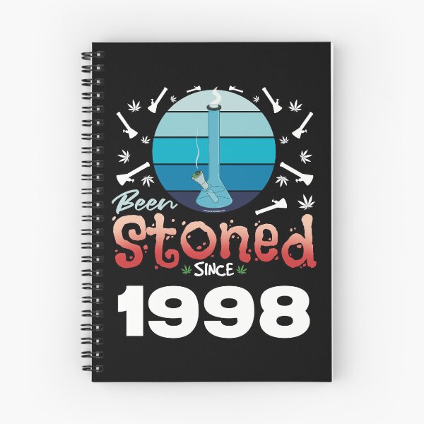 Item preview, Been stoned since 1998 (Blue retro vintage sunset with bong) designed and sold by YomeHayin.