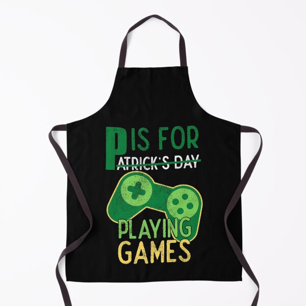 Item preview, P is for Playing Videogames, St Patricks Day Gaming, Funny Gaming Quotes designed and sold by FNStuff.