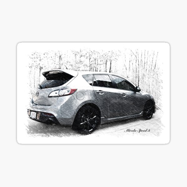 Mazda 3 velocidades de mi hijo Pegatina