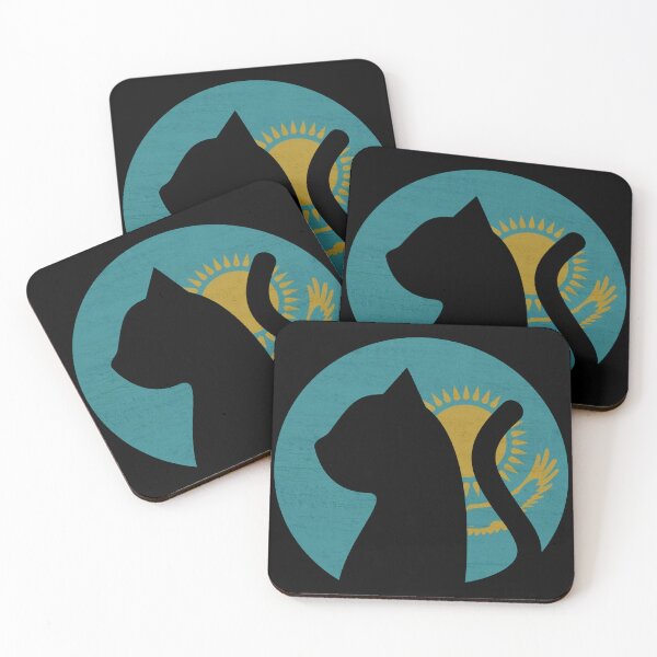 Item preview, Cat in Kazakhstan Flag - Funny Cat Picture of a Kazakhstan Patriotic Kitty Cat designed and sold by FunnyCatsFam.