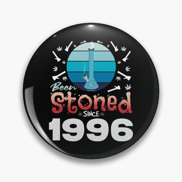 Item preview, Been stoned since 1996 (Blue retro vintage sunset with bong) designed and sold by YomeHayin.
