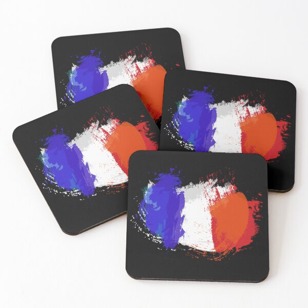 Item preview, France Flag in Grunge Paint Style designed and sold by Store-Designify.