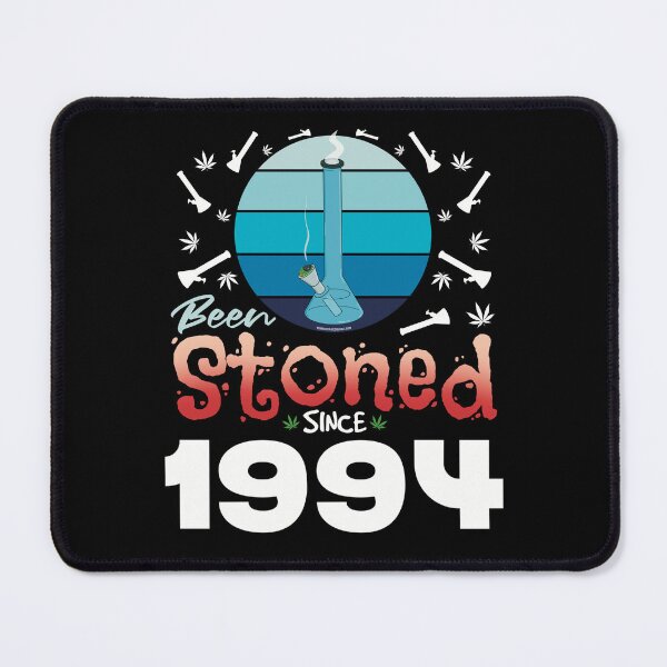 Item preview, Been stoned since 1994 (Blue retro vintage sunset with bong) designed and sold by YomeHayin.
