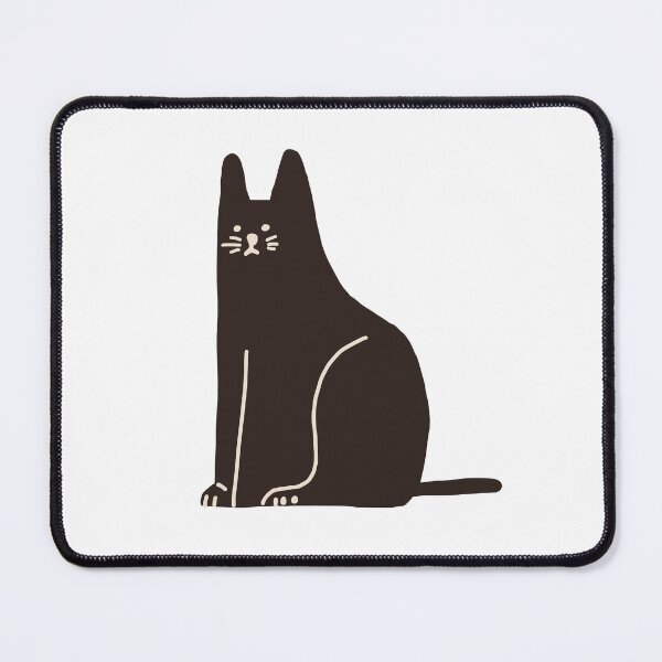 Item preview, Black cat animal doodle designed and sold by sirineab.