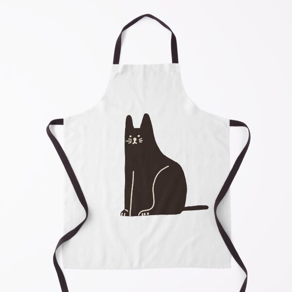 Item preview, Black cat animal doodle designed and sold by sirineab.