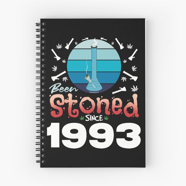 Item preview, Been stoned since 1993 (Blue retro vintage sunset with bong) designed and sold by YomeHayin.