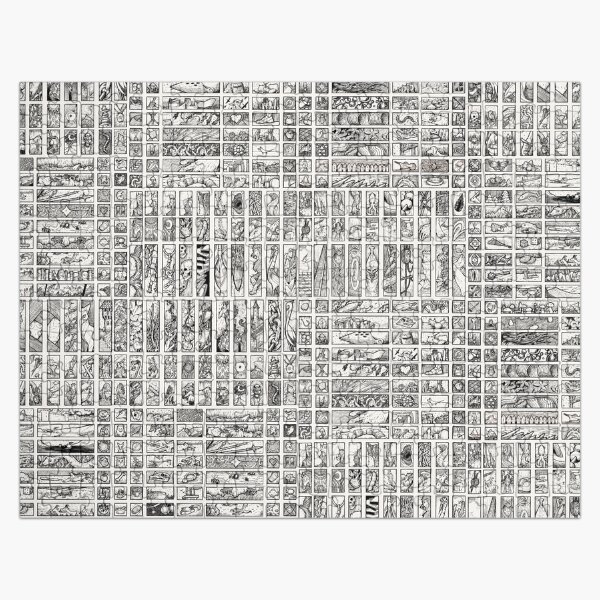 Gedankenzug - Quer Muster Puzzle